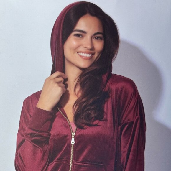 Felina Women's Luxe Velour Track Suit Size L Purple Soft Loungewear Relax Fit - Picture 3 of 12